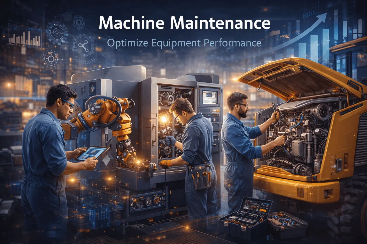 SmartUp ERP Machine Maintenance Dashboard